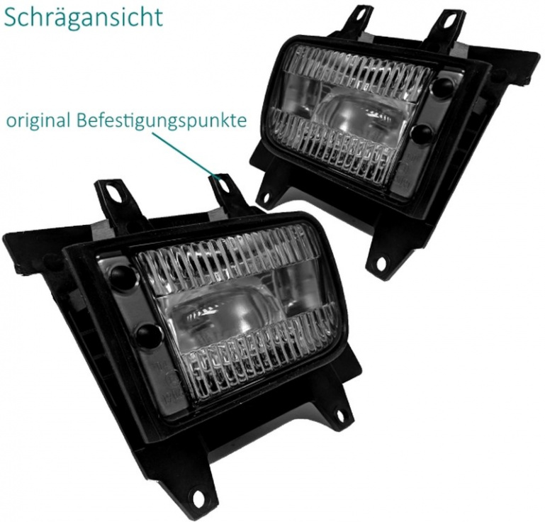 Upgrade Nebelscheinwerfer für BMW 3er E30 Facelift ab 87+ Chrom